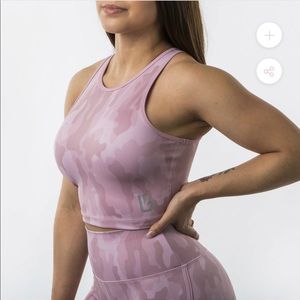 Buffbunny Aurora Crop Top-mauve camo